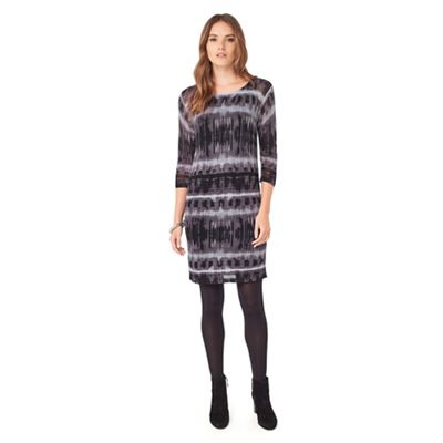 Phase Eight Black and Grey juliette print tunic dress